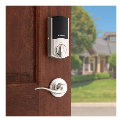 Kwikset Home Connect 620 Smart Lock, Z-Wave 700 Long Range, Traditional with Deadbolt, Satin Nickel